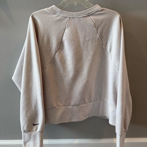 Nike Cropped Crew Sweatshirt (Cream, XL) - Picture 3 of 3